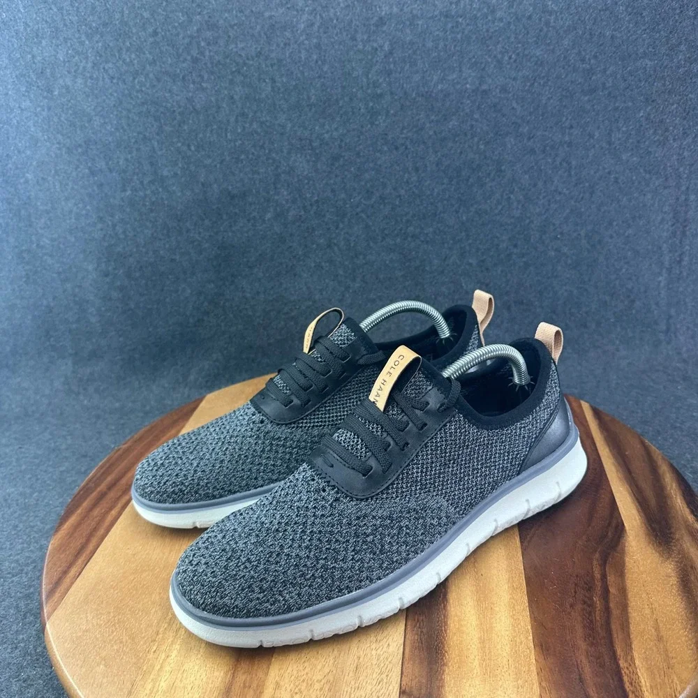 Cole Haan Generation Zerogrand Stitchlite Knit Gray Black Shoes Men's 9 C35960